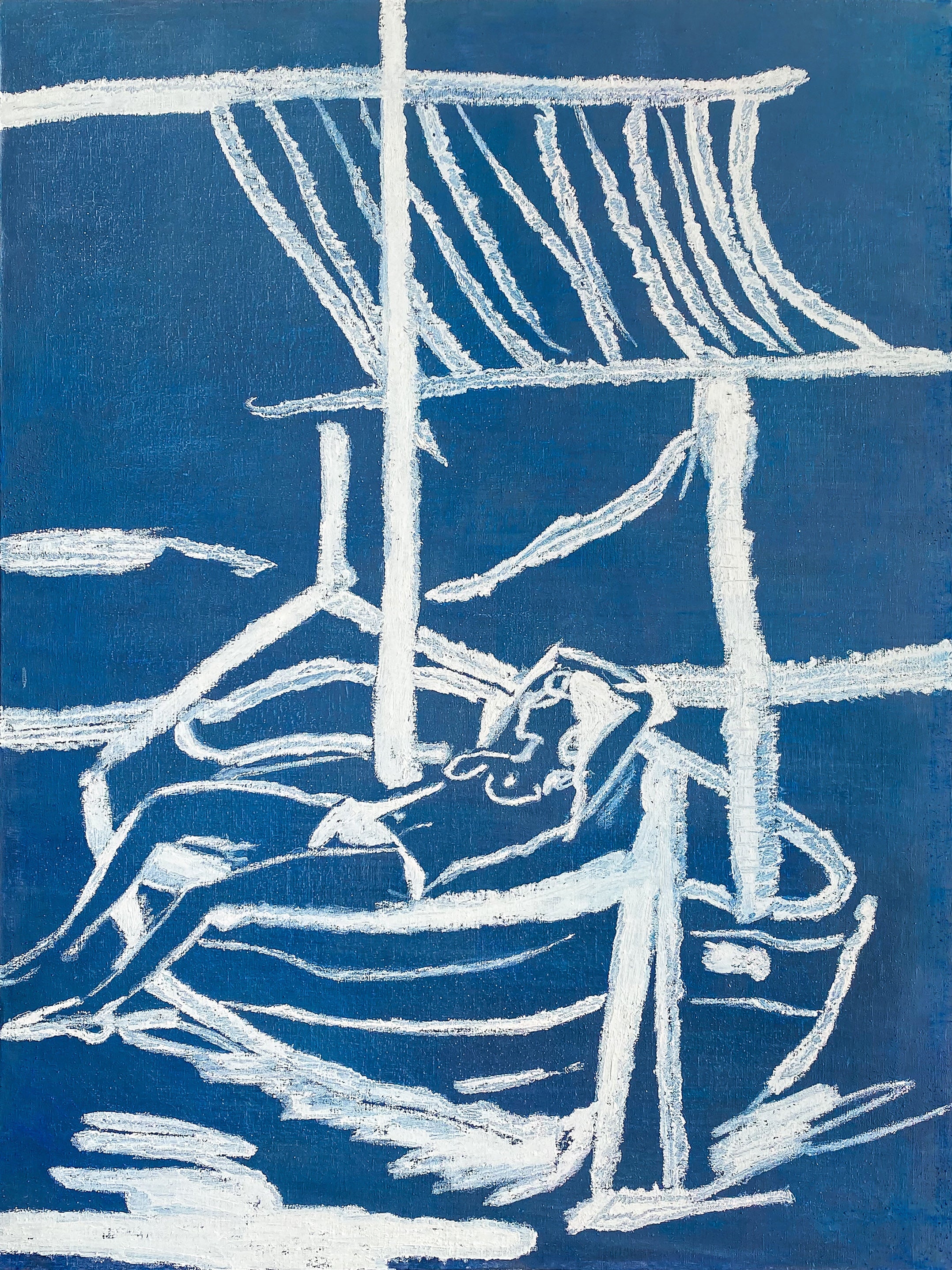 Begur in Blue Poster, Art Prints, Interior Design, Home Decor Boris Cabrero