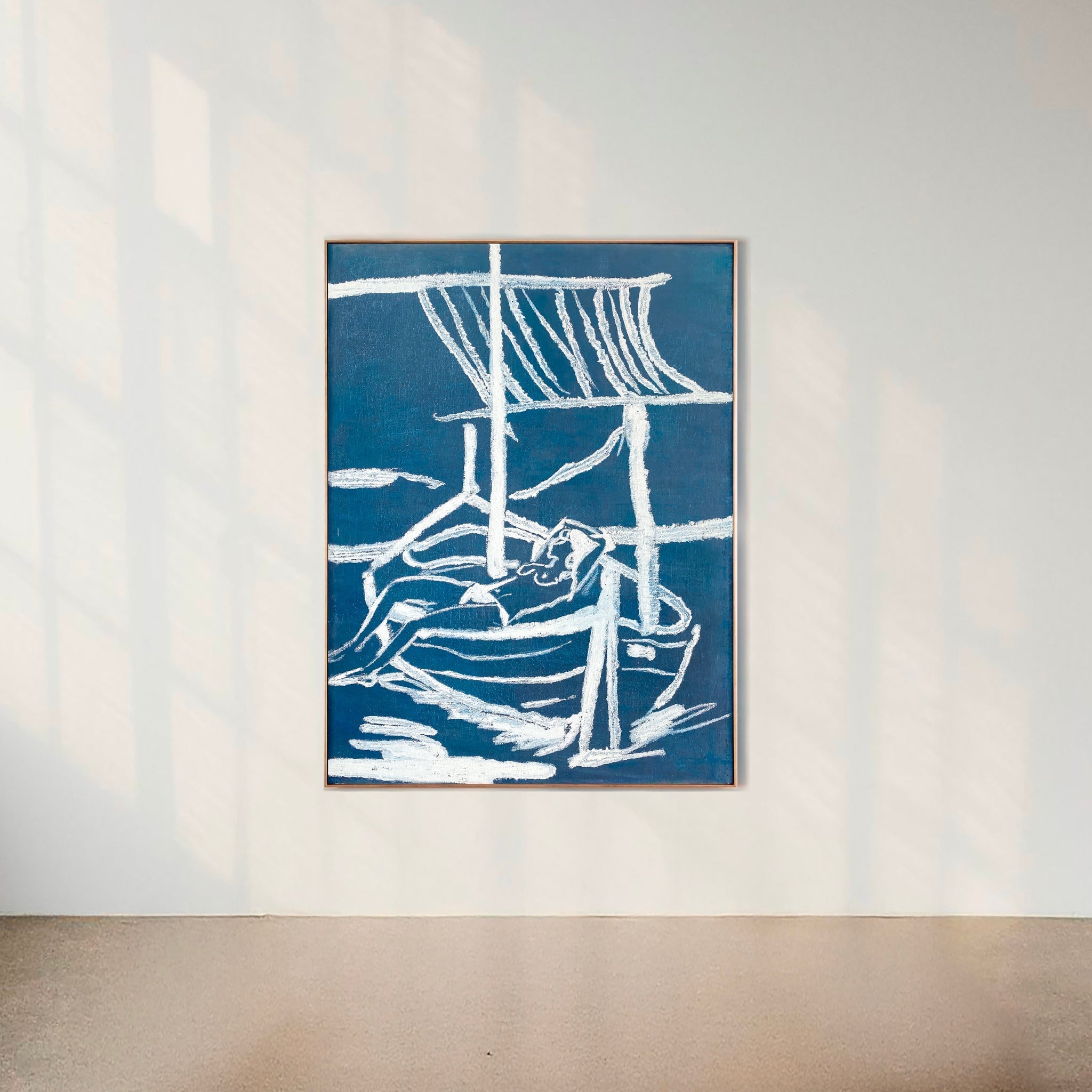 Begur in Blue Poster, Art Prints, Interior Design, Home Decor Boris Cabrero